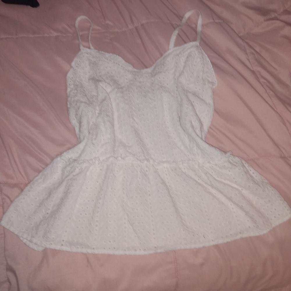 Cottage core white top